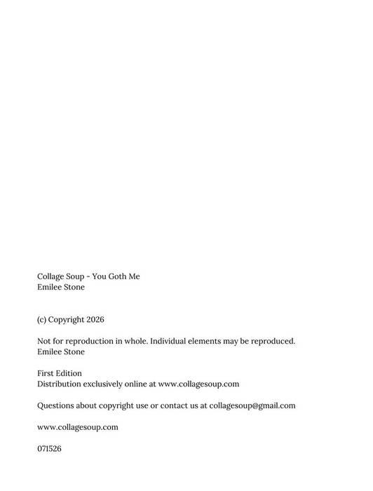 You Goth Me eBook page 2 — typography, book design, minimalism